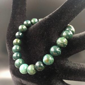 Bracelet en jaspe vert « perles de 8mm »