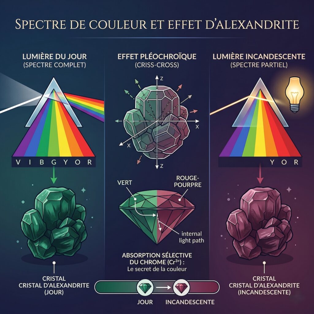 Les couleurs de l'Alexandrite