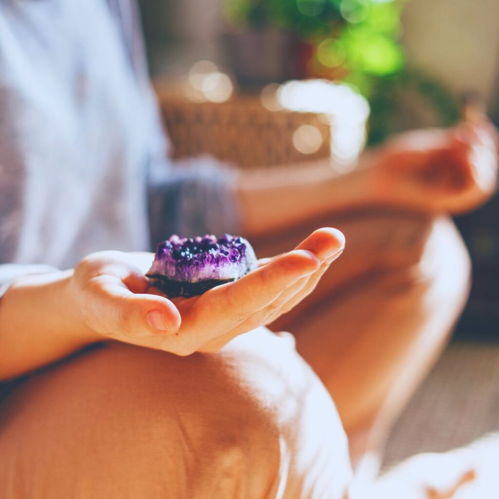Méditation avec des pierres - 1