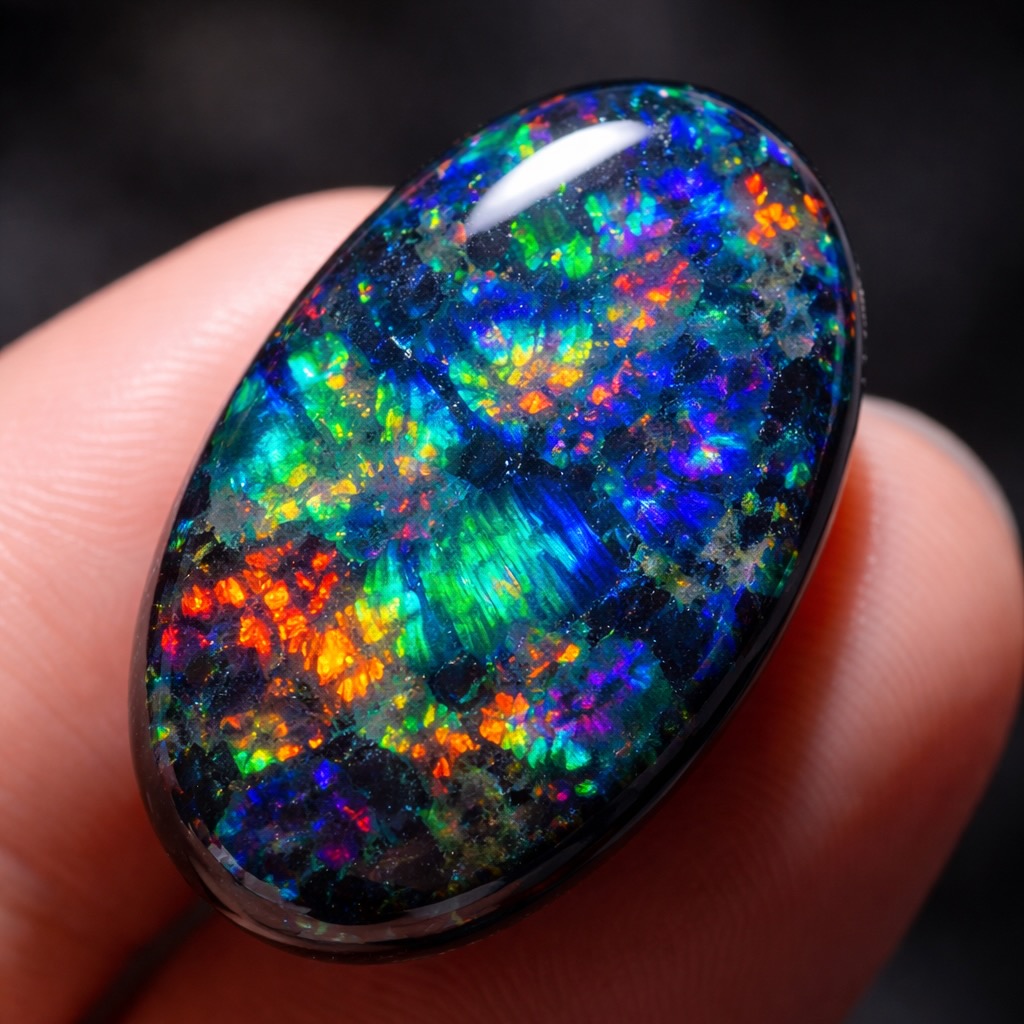 Opale Noire d'Australie