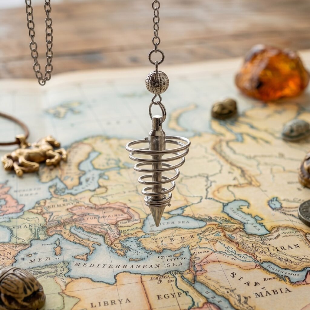 pendule en spirale metalique