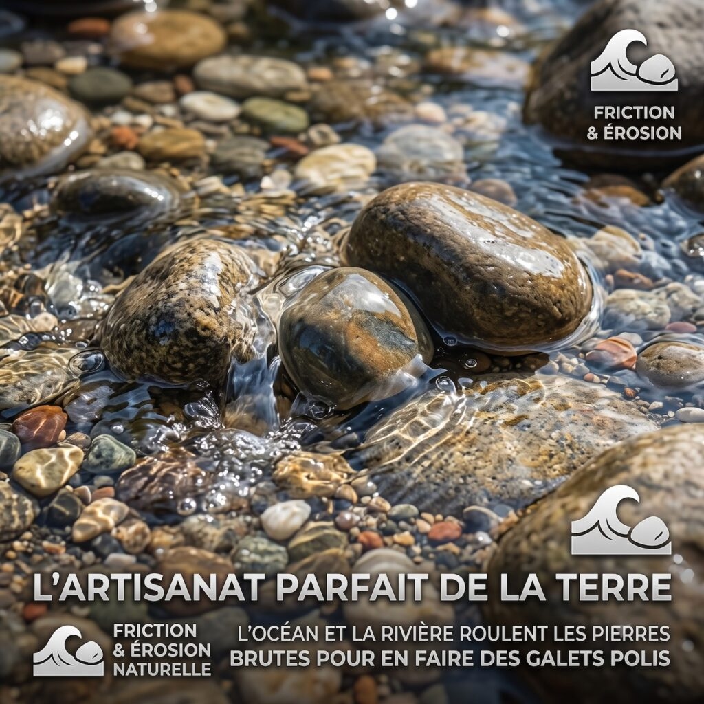 Pierres roulées par la rivière